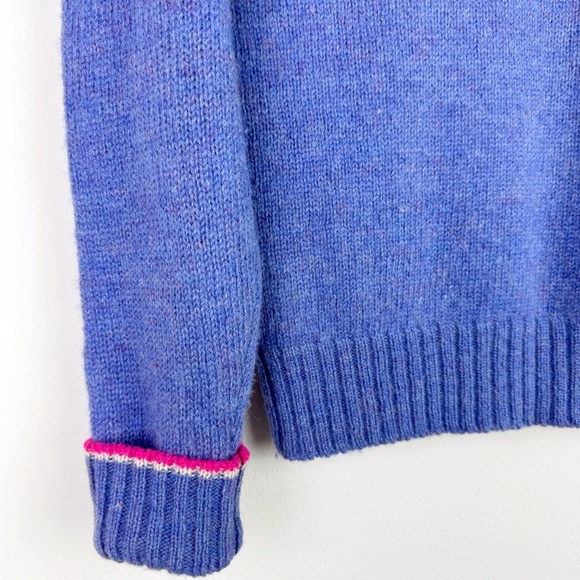 Susan Bristol Vintage Purple Tulip Wool Sweater - Picture 11 of 11